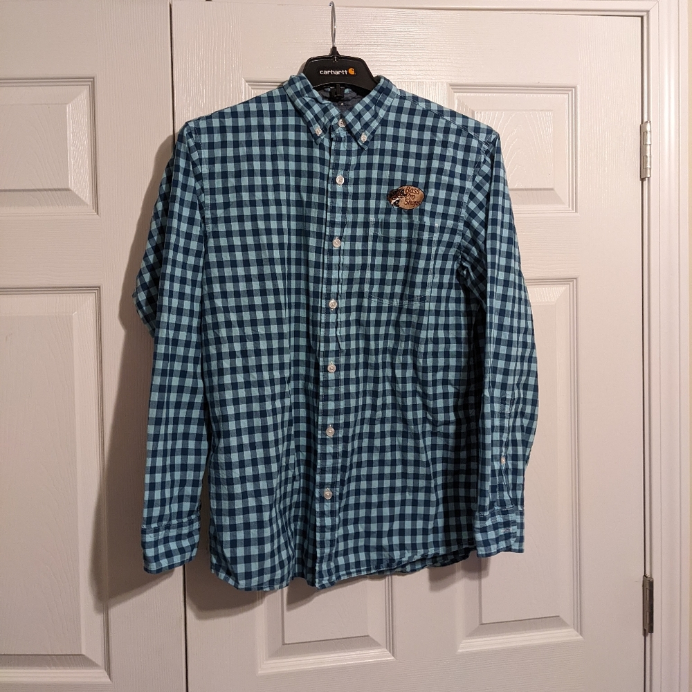 Bass Pro Shop Bob Timberlake size medium long sleeve plaid shirt